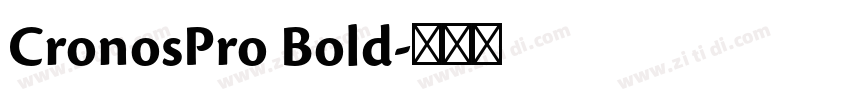 CronosPro Bold字体转换